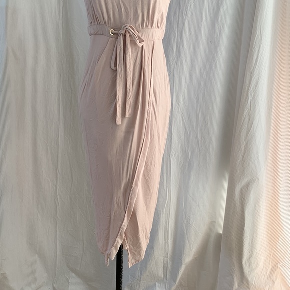 SHEIKE Blush Pink Tulip Skirt Midi Dress Size 10 - Picture 2 of 11